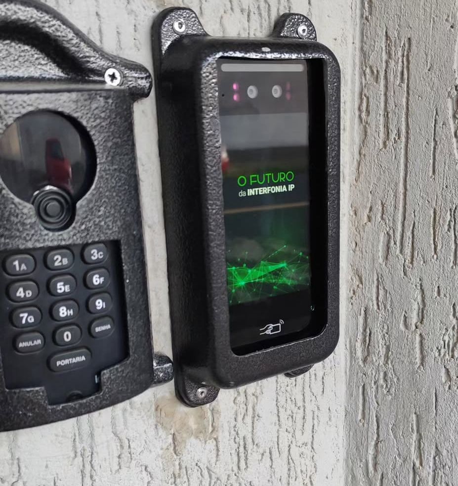 Instalação de controle de acesso facial em condomínio no Eldorado, Contagem