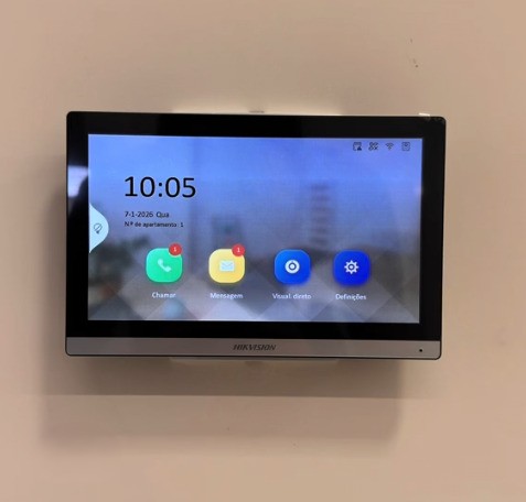 Instalação de videoporteiro com câmera em condomínio no Joana Darc, Lagoa Santa