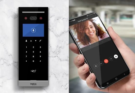 Painel de portaria com liberação de acesso pelo celular